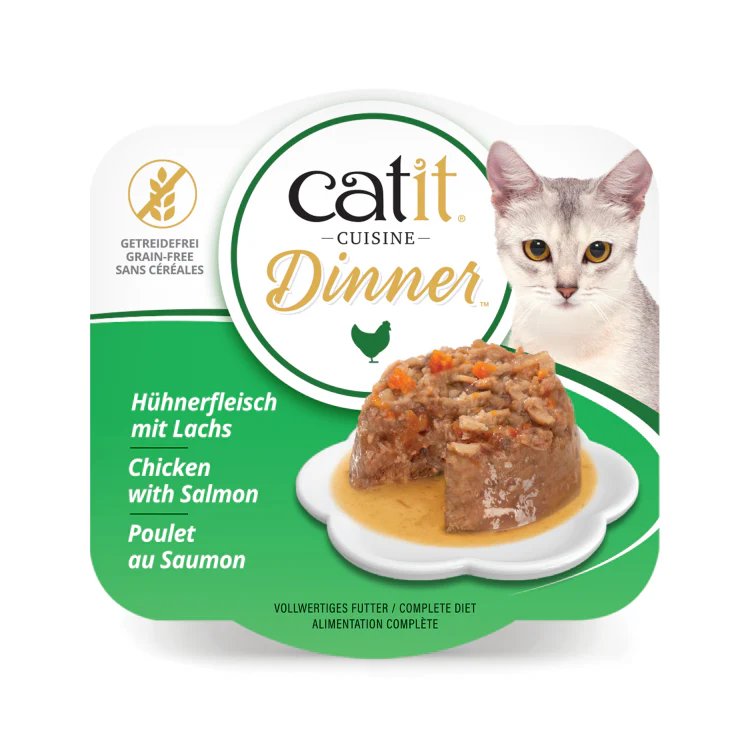Catit Chicken Dinner, Salmon & Carrot 75 g, 6 pcs/box