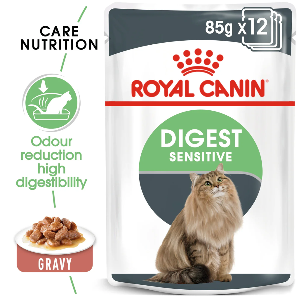 [RO310480] Feline Care Nutrition Digest Sensitive Gravy (Wet Food - Pouches) 12 x 85 g