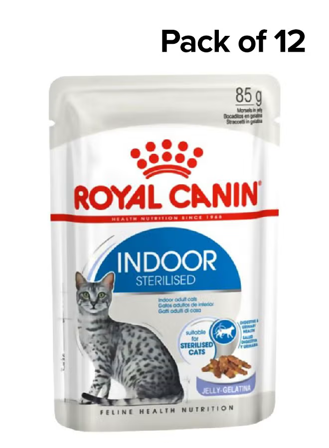 Feline Health Nutrition Indoor Jelly (Wet Food - Pouches) 12 x 85 g