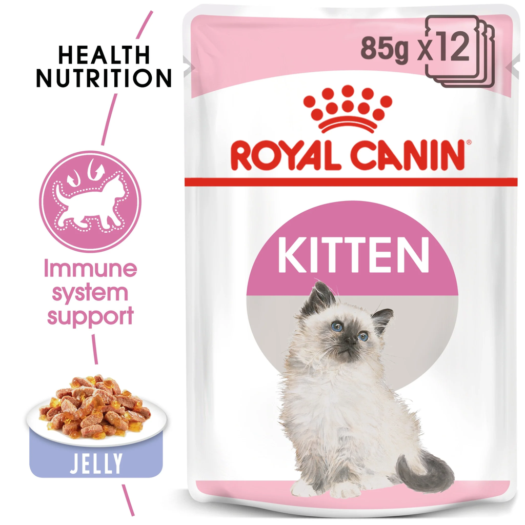 Feline Health Nutrition Kitten Jelly (Wet Food - Pouches) 12 x 85 g