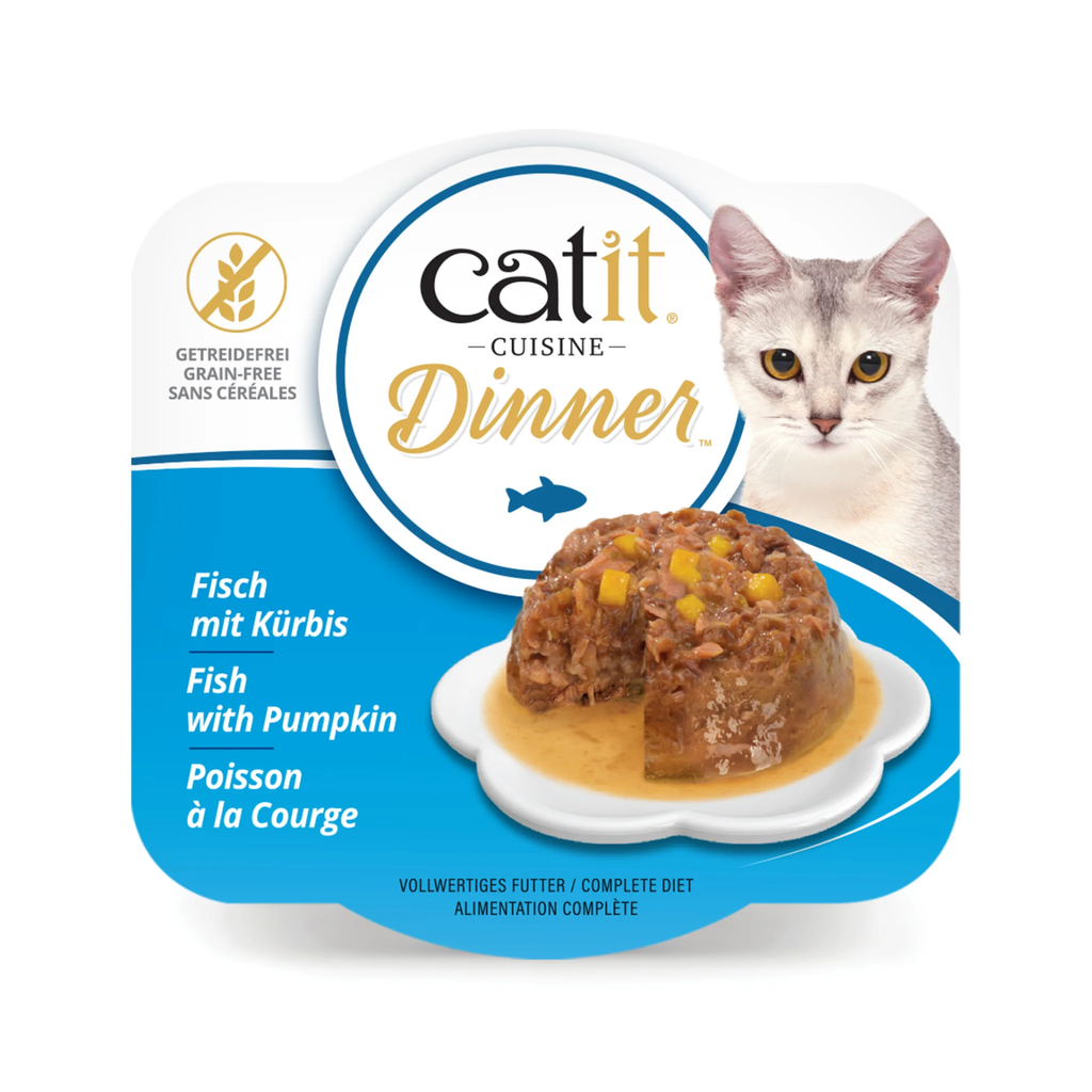 Catit Fish Dinner, Whitefish & Pumpkin 75 g, 6 pcs/box