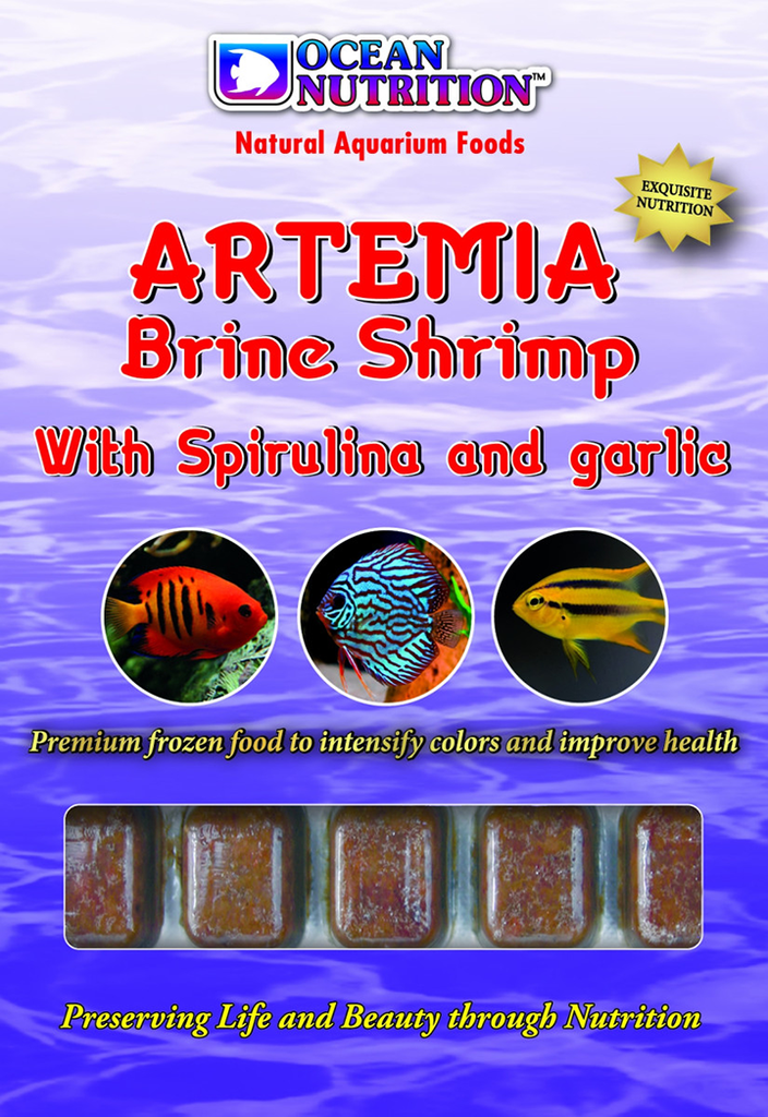 [OC1500037] Artemia Brine Shrimp with Spirulina and Garlic - Frozen Food
