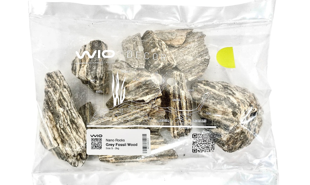 WIO | Nano Rocks - Grey Fossil Wood