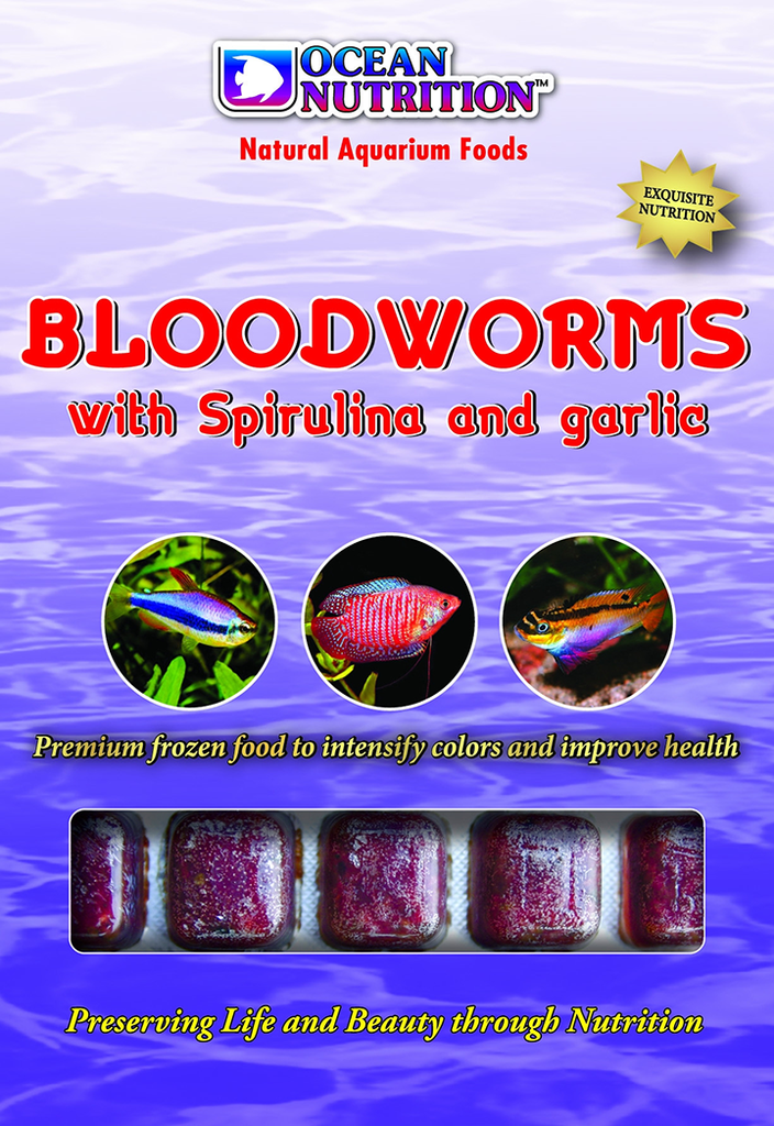 [OC1500039] Bloodworms with Spirulina and Garlic - Frozen Food
