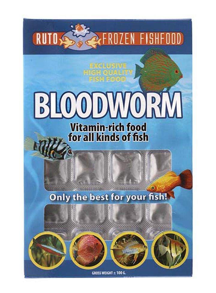 [RU90200] Ruto Frozen Bloodworm Blister - Frozen Food