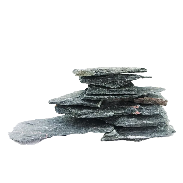 [MJDRA-1-101S] Black slate rock (Small / 12-18 cm)