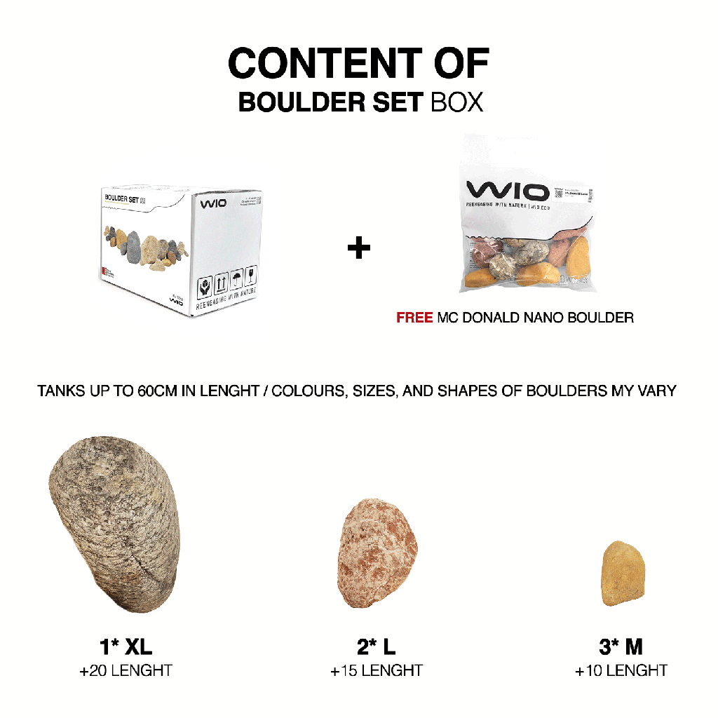 [WI44007] WIO | Boulders - McDonald Lake Boulder Set (Boulder Set Nano Box)