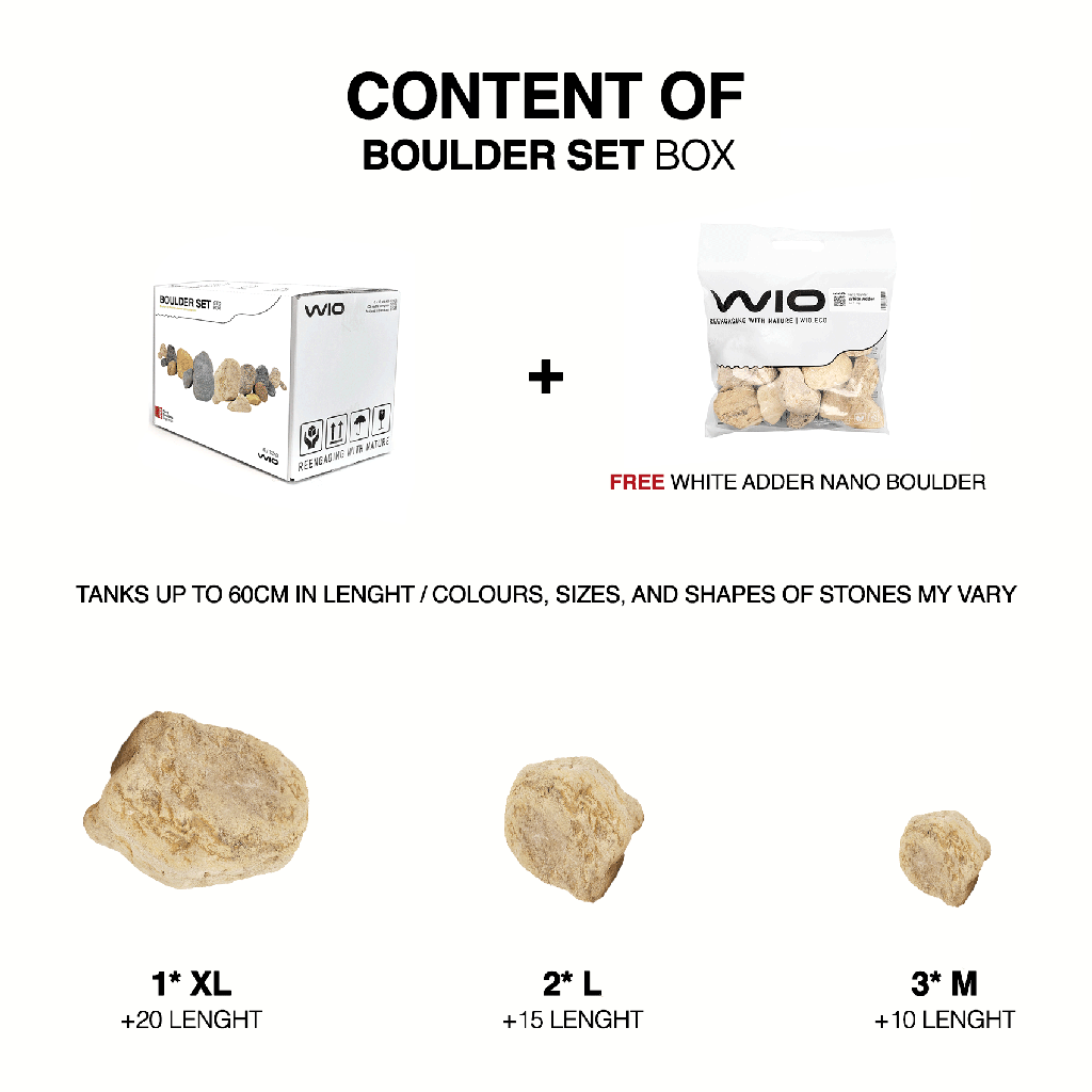 WIO | Boulders - White Adder Boulder Set (Limited)