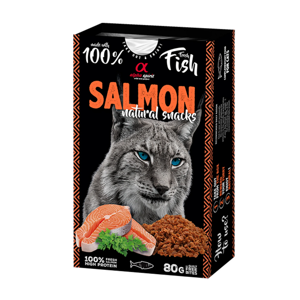 Natural Snacks for Cats Salmon 80 g
