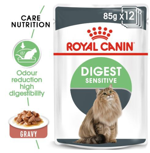 [RO310480] Feline Care Nutrition Digest Sensitive Gravy (Wet Food - Pouches) 12 x 85 g